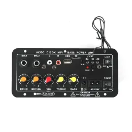 Усилитель D10 DIY Bluetooth Audio Amplifier Board Караоке -аудиопракер Subwoofer Bass Hifi Amplificador Poard Stereo Power Amp