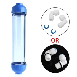 Purifiers Water Filter Housing DIY Fill T33 Shell Filter Tube Transparent Reverse Osmosis Exchange Resin Remove Scal/Softening Water Quali