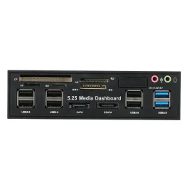 القراء متعدد الوظائف USB 3.0 HUB ESATA SATA PORT INTERNAL CARDER READER PC DASHBOARD MEDIO