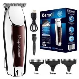 Rakare Kemei Professionell hårklippmaskin Electric Hair Trimmers Beard Shaver For Men USB Laddningsbar frisyr Barber KM9163