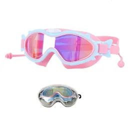 Professionelle Schwimmbrille Kinderbrille Diving HD wasserdichte Antifog UV -Schutz 415 Jahre Kinder Schwimmen Brillen 240416