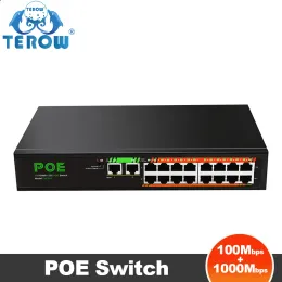 Controllo Gigabit Switch 16Port POE 100MBPS 2PORT UPLINK 1000MBPS 18 porte Smart Ethernet per telecamere IP IntelBras Security Monitor