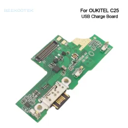 Controle nova placa de carregamento de plugue USB OUKITEL C25 ORIGINAL com reparo de microfones Acessórios de substituição para oukitel c25 smartphone