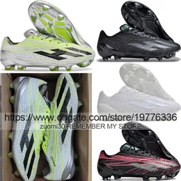 Send With Bag Quality Soccer Boots X Crazyfast Strung FG Elite Football Shoes For Mens Firm Ground Trainers Leather Comfortable Knit Soccer Cleats Size US 6.5-11.5