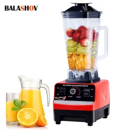 Blender 2000w tungt kommersiell kvalitet Blender Mixer Juicer High Power Food Processor Ice Smoothie Bar Fruit Blender Juice Crusher