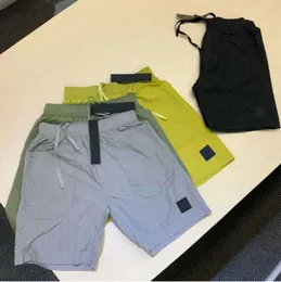 Praia 2024 shorts de verão masculino calça curta moda correndo solto processo de lavagem seca rápida de tecido puro de tecido da moda casual de lazer de hip-hop 6157ess