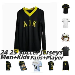 2024 2025 AIK Solna GUIDETTI THILL Soccer Jerseys Home Away LARSSON KARLSSON Uniforms 24 25 132Th Commemorative Edition HUSSEIN AYARI Football Shirt Men Long Sleeve