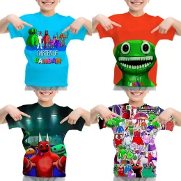 T-Shirts Karikatür Tişörtleri Erkekler İçin Kızlar Tshirt Sevimli Çocuk Tshirt Çocuk Giysileri Oyun Garten Ban Tişörtleri Yaz Üstleri Camiseta