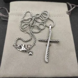 Ожерелья David Manyur American Luxury Brand Jewellery Вышестоящее качество 925 Silver Cross Ожерелье для женщин очаровательный подарок