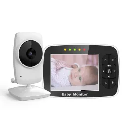 Hotsale Baby Monitor, 3.5 인치 LCD 화면 디스플레이 유아 야간 시력 카메라, 양방향 오디오, 온도 센서, 에코 모드, 자장가 모니터