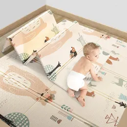 Teppiche Kinder Teppich Xpe Schaum Baby Spiel Mat Kinder Puzzle Weiche Bodenpolster Kleinkinder Klettern Decke 1 cm dicke Entwicklungsmatten Spielzeug Teppich