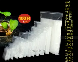 가방 100pcs Zip Lock Blast Bag Reclosable Transparent Bag Shoe Shoe Bag Bacuum Storage Bag Poly Clear Bags 두께 0.12mm