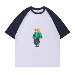 T-shirt di cotone puro consigliato dal designer, stile classico di polo di grandi dimensioni, stampe animali alla moda e accattivanti, una buona scelta per l'estate.