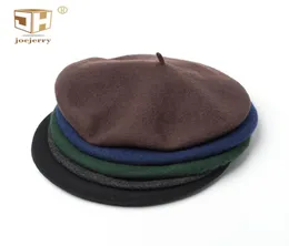 Joejerry Wool Beret Military French Hats Men039sフラットキャップ画家帽子ビッグ女性Y2001103091167