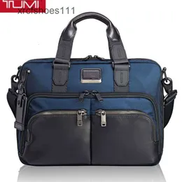 Business Mens Pack Nylon Document Handheld Travel Ballistic Ryggsäck Tummii Tummii Bakre axel Mens Computer Bag Designer 232640 Lzum