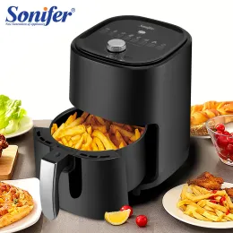 Fritas de fritadeira 2.8L Fryer de ar sem óleo de 1200w Multifunction Electric Fryer Frita antiaderente Basquete Cozinha Fritar Sonifer