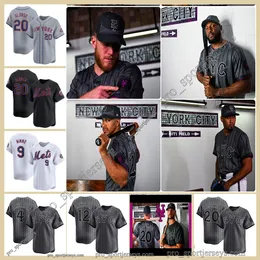 2024 Anpassad S-4XL Pete Alonso Starling Marte Francisco Lindor Jacob Justin Verlander Carlos Correa Luis Guillorme Max Scherzer Brandon Nimmo Met City Connect Jersey