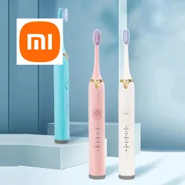 Heads Xiaomi Ultrasonic Sonic Electric Toothbrush USB Charging Rechargeable Tooth Brush Powerful Washable Electronic Whitening Teeth