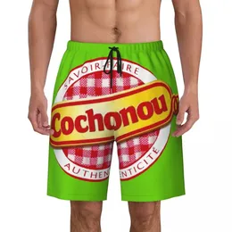 Pig Cochonou Board Shorts Mens Cool Beach Briefs Snabbt torra badstammar 240410