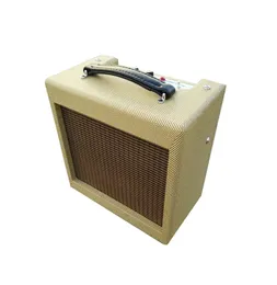 Anpassad 5F1A Hand Wired Tube Guitar Amp Combo 5W Harmonica Harp Blues5 110 Högtalare med volymtonkontroll Musikinstrument5820095