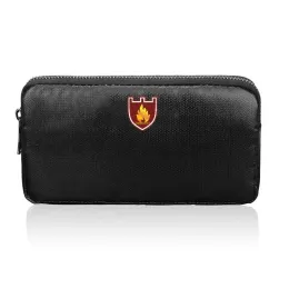 Väskor Portable Fireproof Waterproof Document Bag Envelope File Folder Cash Pouch Money Bag Safe Storage för värdesaker smycken kontanter