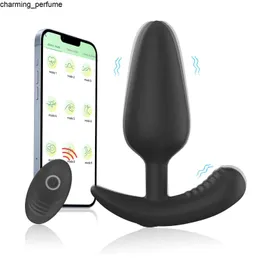 NUOVO REMOTO 2 in 1 Silicone Anal Plug 10 Frequenza vibrante per gli adulti Vibratore anale per uomini e donne