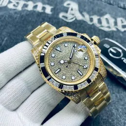 Luxus Sport Watch Top Brand Herren Uhr 40mm lebenslange wasserdichte Edelstahl -Gurt klassische Business Watch Herrenuhr+Box