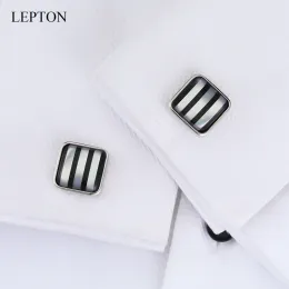 リンクlowkey Luxury Mother of Pearl Cufflinks for Mens Lepton Jewelry Shell Cufflink Cuff Links Wedding Best Men Gift Drop Shipp