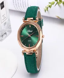 Mode mångfärgad avslappnad ultrat tunt läder romb titta på kvinnor unika designer damer sportklockor reloj feminino gåva5137844