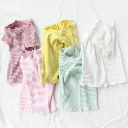 T-shirty Dzieci Tops Ubrania dla dzieci dziewczynki bawełniane koszule dla chłopców krótkie rękawy lato