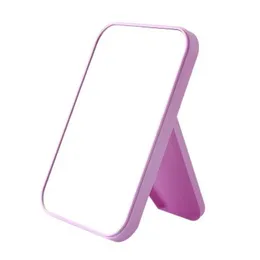 new Desktop Folding Portable Makeup Mirror Student Dormitory Desktop Small Mirror Female Dressing Mirror with Princess Mirrorfolding mirror