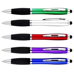 Stifte 20 PCs/Lot Ballpoint Pen kreativer Stiftstift Touch Stift 2 in 1 Schreiben Schulbüro Mobiltelefon Universal Touch Screen Pen