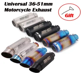 SC Yarışı Projesi için Evrensel Motosiklet Egzoz Kaçışı Modifiye Dirt Çukur Bisiklet Muffler K6 K7 R6 S1000RR CBR600RR CBR1000RR9554685