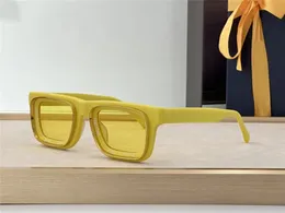 Quadratische Sonnenbrille gelbe/gelbe Linsen Männer Frauen Sommerschatten Sonnern Lunettes de Soleil UV400 Brillen