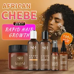 Shampooconditioner Afrika Crazy Chebe Haarwachstum Set schnell wachsende Haarkanten Schönheit Haarpflege verhindern Haarausfall Produkte Sevich