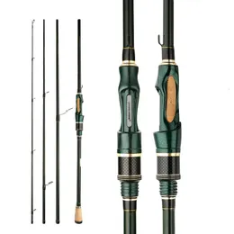 CEMREO Spinning Casting Carbon Fishing Rod 45 Sections 18m21m24m Portable Travel Rods Tackle 240422