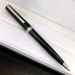 PENS MB Klassiker Pix Schwarz Silber Clip Harz Kugel