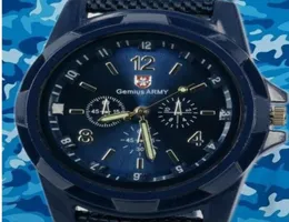 New Man Watch Canvas Materiał Wach Wach Armia Military Pilot Fabric Strap Sports Men039s Szwajcarski zegarek wojskowy 1549793394