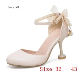 Sukienka buty Summer High Heels Kobiety D039orsay Pumps Niski obcasy sztyletka Wesder Wedding Mały plus size 32 33 40 41 42 433346684