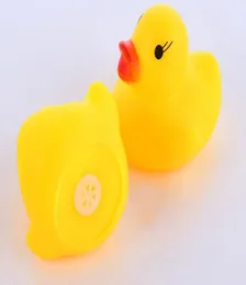 Cute Mini Duck Yellow Soft Rubber Float Squeeze Sound BIBI Voice Dabbling Toys Baby Wash Bath Play Animals Toys Bath Toy3812351
