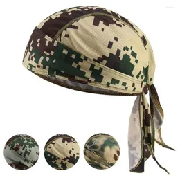 Berretti di berretti camuflage bandana fazzolana head man pirata cappello pedata di protezione solare sport sport stampato traspirato