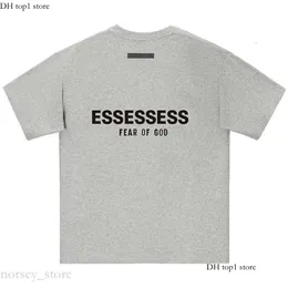 FEAR ESS Designerchest Letter Laminated Print Loose FOG Oversize Casual T-Shirt Cotton Tops For Men And Women Essentialsshirt 210