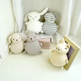 Bebekler Pamuk Örme Hayvanlar Yenidoğan için bebek doldurulmuş oyuncaklar tavşan bebek oyuncak yastık çocuklar için yastık Noel yeni yıl doğum günü hediyeleri