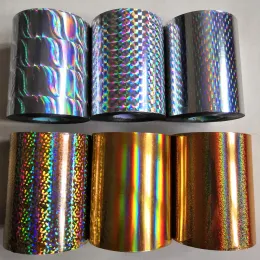 Accessoires 2 Rollen Holographische Folie Heiße Stempelfolie Heiße Presse für Fischereiköder 8 cm x120m Hitzestempelfilm gute Qualitätsfolie