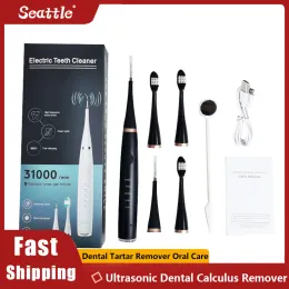 Limpadores de limpeza elétrica Ultrassonic Dental Remover dentes Remover de dentes de limpeza dental dentes de clareamento Scaler Removedor de tártaro dental Cuidado oral