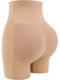 Yüksek Belli Butt Lifter yastıklı Shapewear Şortları Kadınlar için Zahmetli Kontrol Şeytan Şort