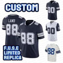 MICAH MICAH Custom Parsons Dak Prescott Football Jersey Ceedee Lamb Trevon Diggs Tony Pollard DeMarcus Lawrence Emmitt Smith Daron Bland Deuce Legacy Replica Jersey