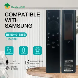 Control BN5901385B Solar Voice Remote Control Replacement for Samsung BN5901385A Smart TVs Compatible with Neo QLED Crystal UHD Series