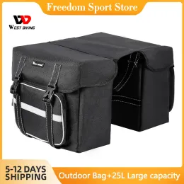 BASS WEST BIKING 25L BICYCLE CAMELLA CAMELLA PER CAME PASSO DI CAMPIO PANNANIERI DI BRUNK MTB MTB DOPPIO STAND CICLING BIKE BIKE