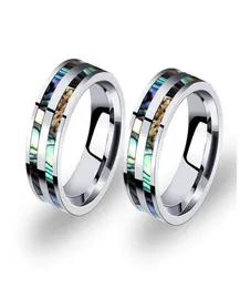 8mm Men039S Titanium Steel Wedding Band Ring for Man rostfritt stål bandring polerad finish färgglad guld komfort passar storlek 66612480